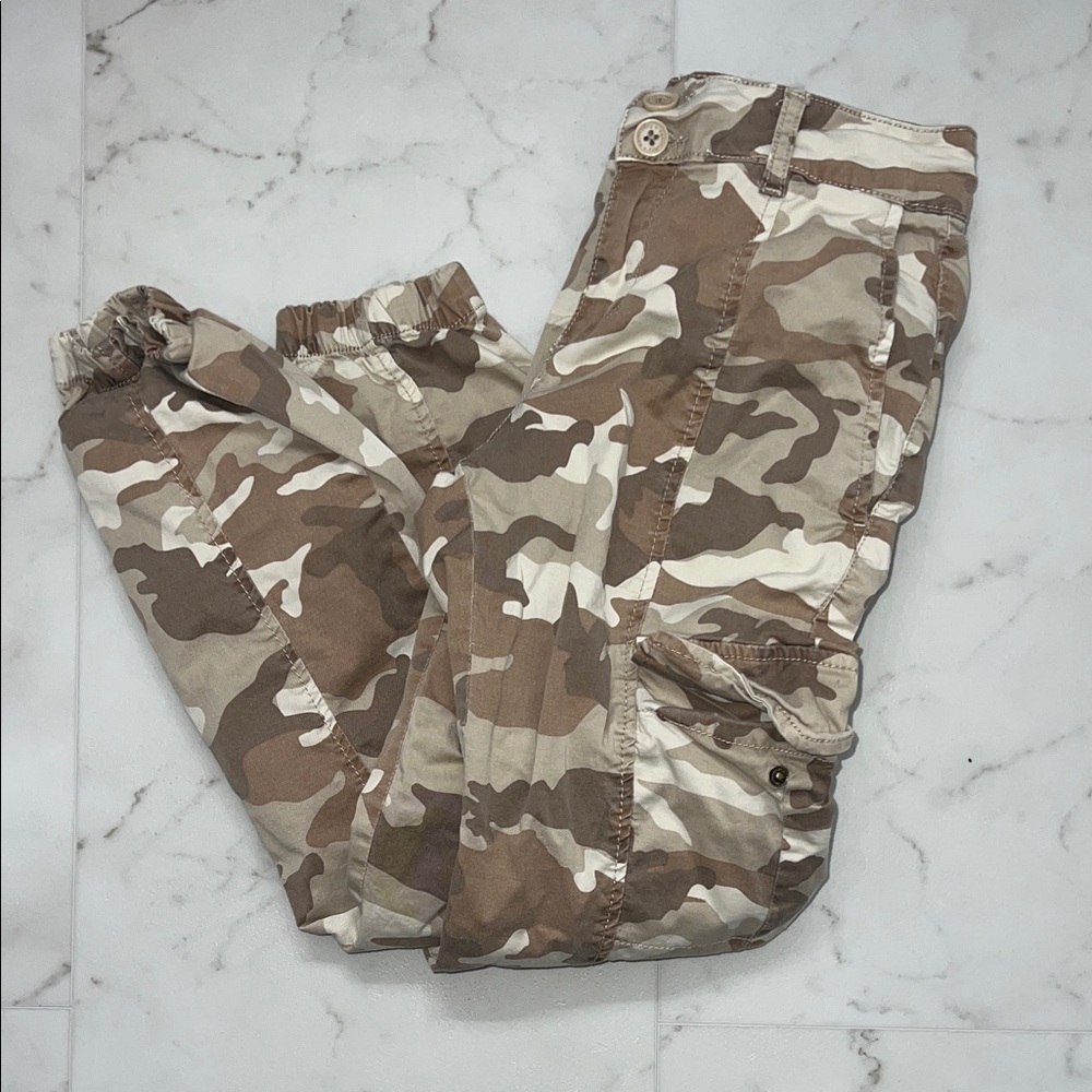 Sanctuary Women's Brown Camouflage Cropped Pants Size 24